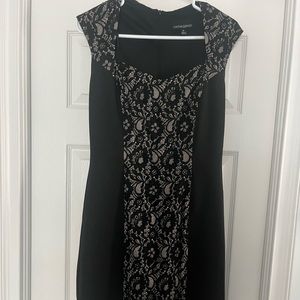 Cynthia Rowley cocktail dress with lace. Size 12.